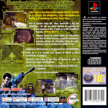 Syphon Filter 2 - Conspiracion Mortal (ES) box cover back